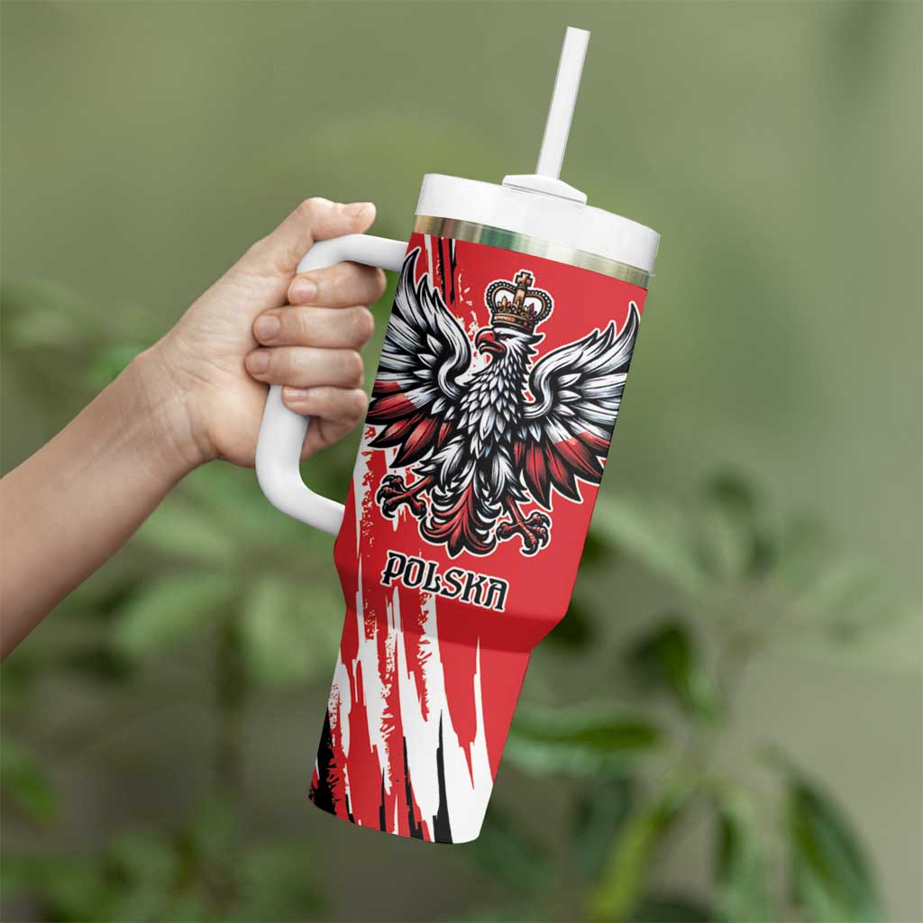 Poland National Flag Day Personalized Tumbler With Handle Polsk Eagle Simple Style