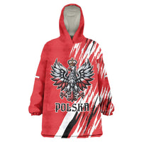 Poland National Flag Day Personalized Wearable Blanket Hoodie Polsk Eagle Simple Style
