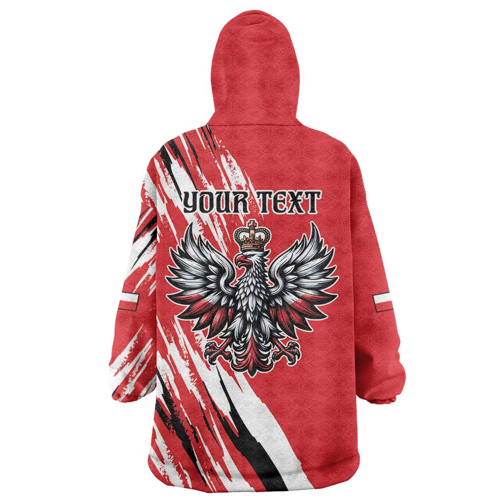 Poland National Flag Day Personalized Wearable Blanket Hoodie Polsk Eagle Simple Style