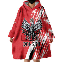 Poland National Flag Day Personalized Wearable Blanket Hoodie Polsk Eagle Simple Style