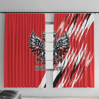 Poland National Flag Day Personalized Window Curtain Polsk Eagle Simple Style