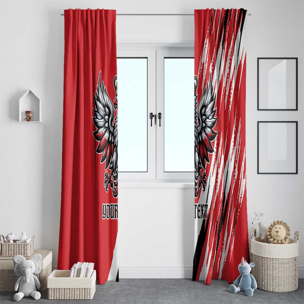 Poland National Flag Day Personalized Window Curtain Polsk Eagle Simple Style