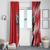 Poland National Flag Day Personalized Window Curtain Polsk Eagle Simple Style