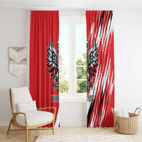 Poland National Flag Day Personalized Window Curtain Polsk Eagle Simple Style