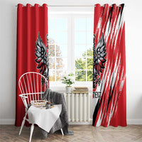 Poland National Flag Day Personalized Window Curtain Polsk Eagle Simple Style