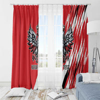 Poland National Flag Day Personalized Window Curtain Polsk Eagle Simple Style