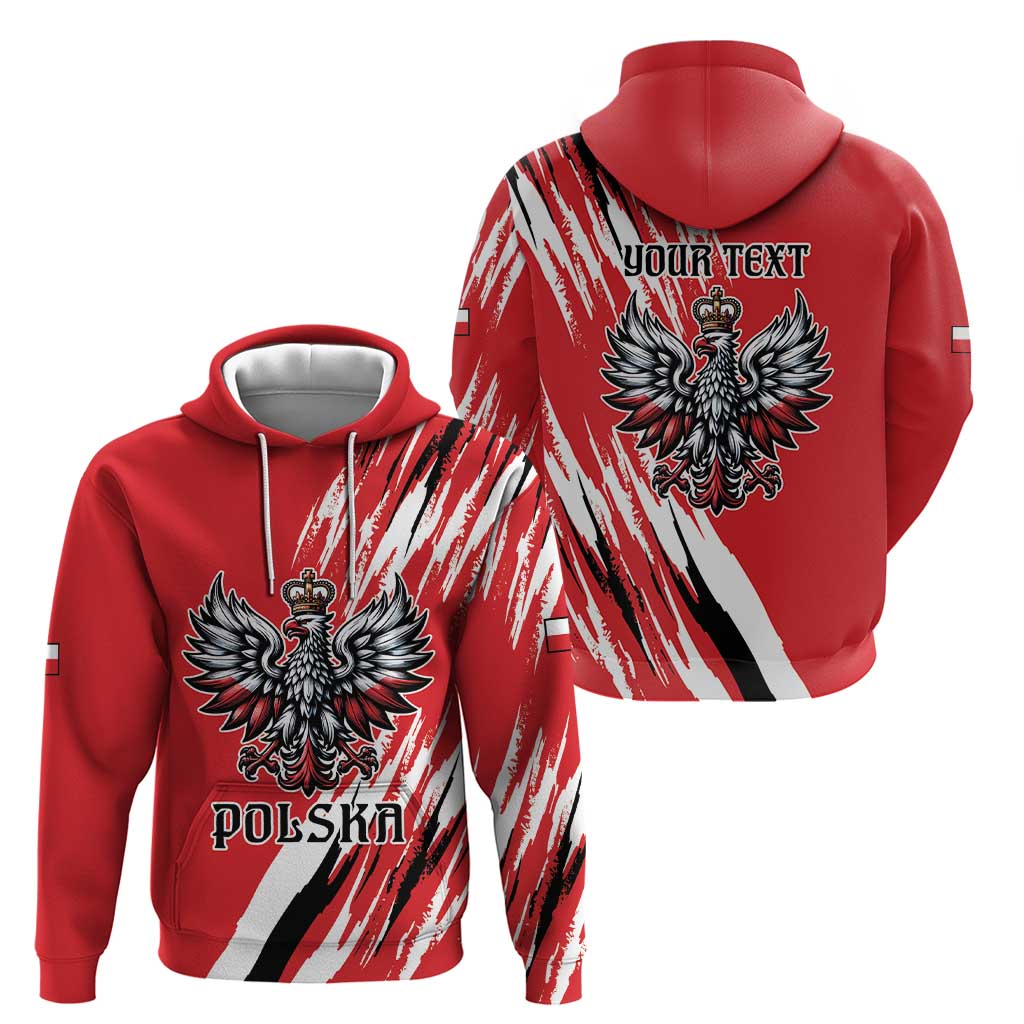 Poland National Flag Day Personalized Zip Hoodie Polsk Eagle Simple Style