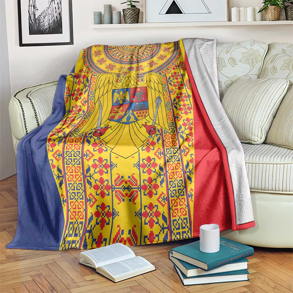Romania Traditional Embroidery Pattern Blanket
