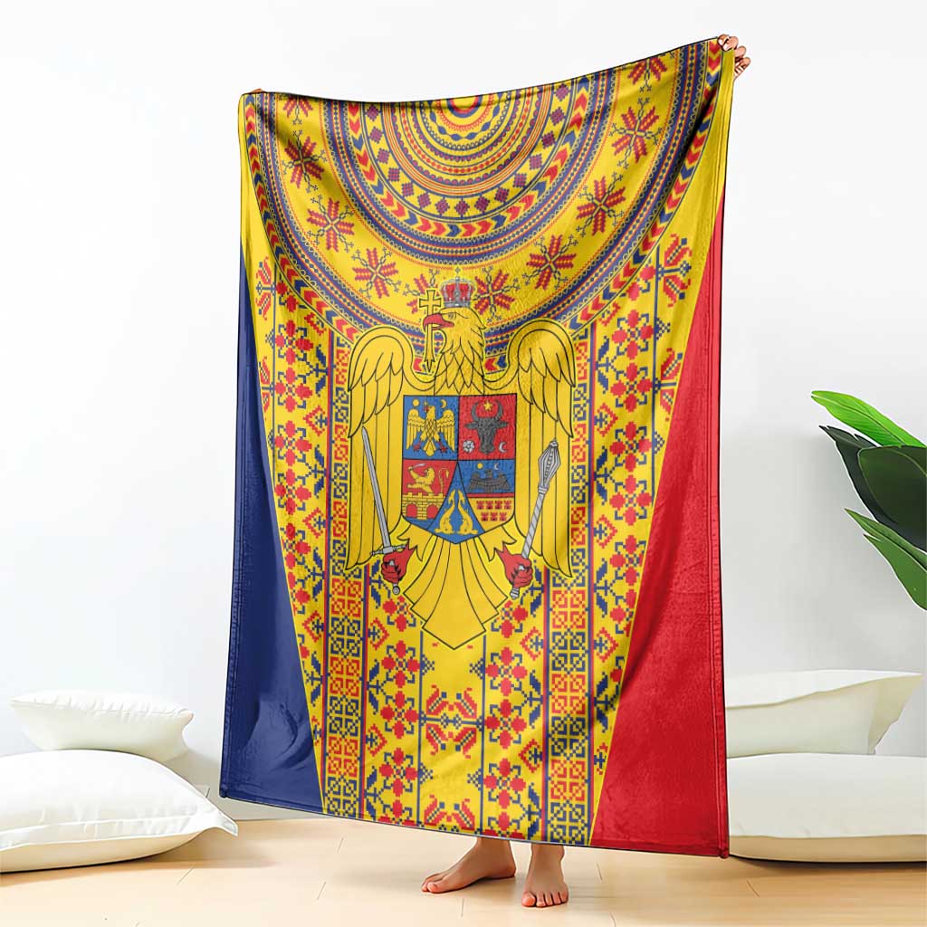 Romania Traditional Embroidery Pattern Blanket