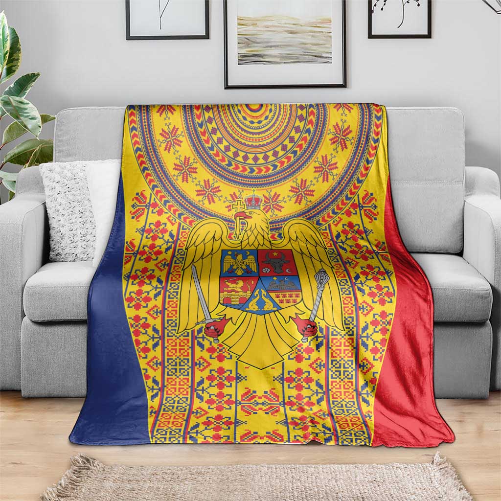 Romania Traditional Embroidery Pattern Blanket