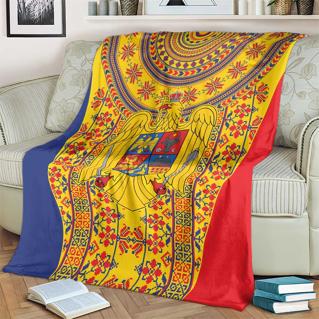 Romania Traditional Embroidery Pattern Blanket