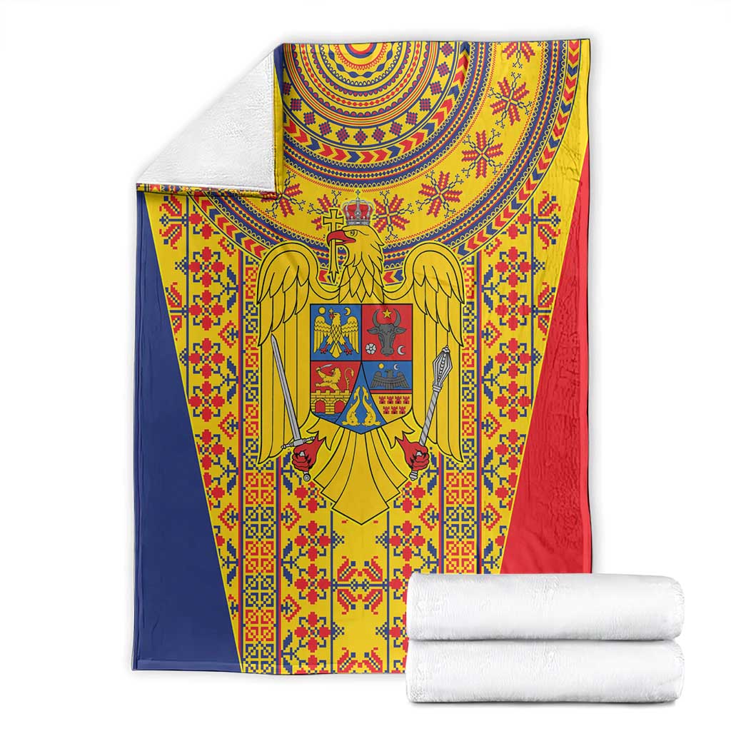 Romania Traditional Embroidery Pattern Blanket