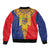 Romania Traditional Embroidery Pattern Bomber Jacket
