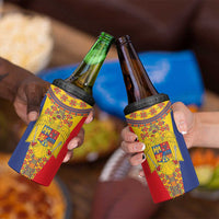 Romania Traditional Embroidery Pattern 4 in 1 Can Cooler Tumbler