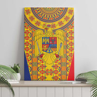 Romania Traditional Embroidery Pattern Canvas Wall Art