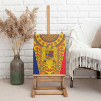 Romania Traditional Embroidery Pattern Canvas Wall Art