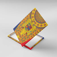 Romania Traditional Embroidery Pattern Canvas Wall Art