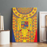 Romania Traditional Embroidery Pattern Canvas Wall Art