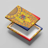 Romania Traditional Embroidery Pattern Canvas Wall Art
