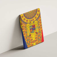 Romania Traditional Embroidery Pattern Canvas Wall Art