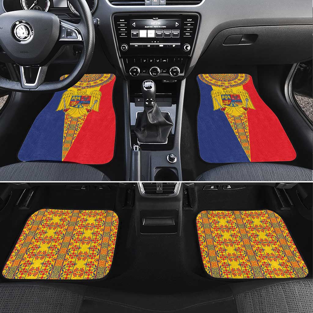 Romania Traditional Embroidery Pattern Car Mats