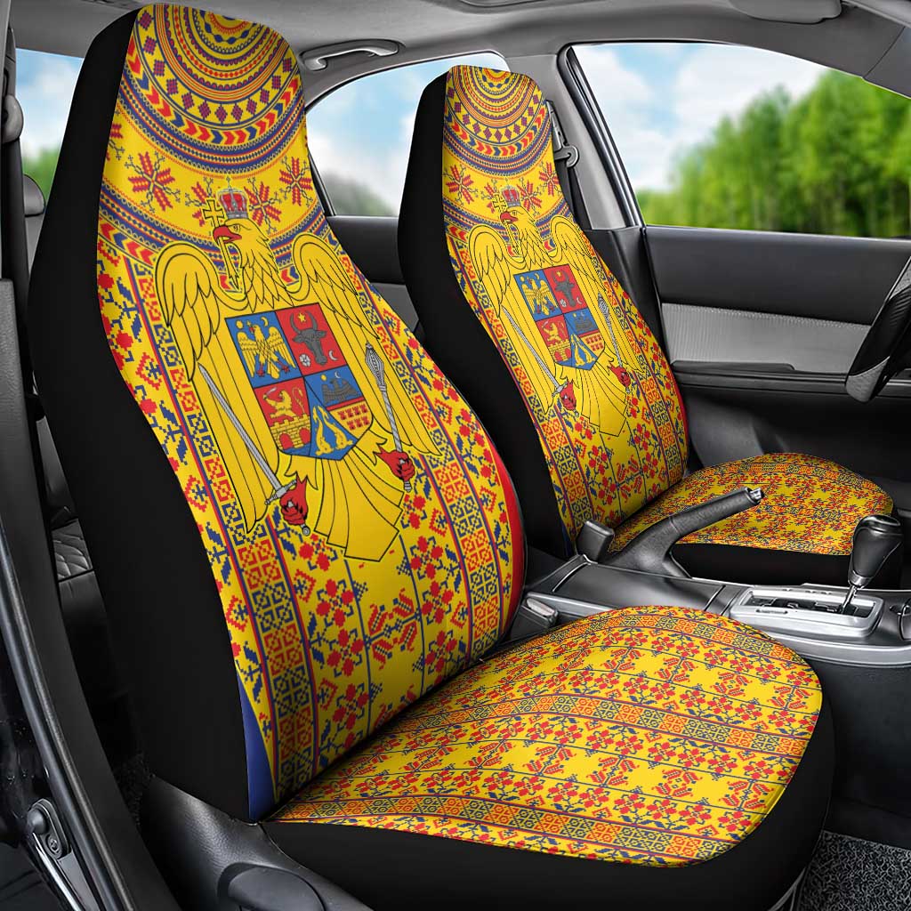 Romania Traditional Embroidery Pattern Car Seat Cover