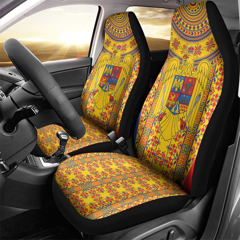 Romania Traditional Embroidery Pattern Car Seat Cover