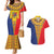 Romania Traditional Embroidery Pattern Couples Matching Mermaid Dress and Hawaiian Shirt