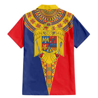 Romania Traditional Embroidery Pattern Family Matching Mermaid Dress and Hawaiian Shirt