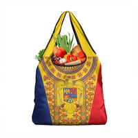Romania Traditional Embroidery Pattern Grocery Bag