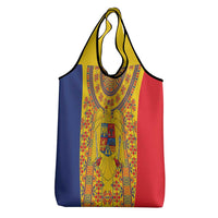 Romania Traditional Embroidery Pattern Grocery Bag