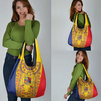 Romania Traditional Embroidery Pattern Grocery Bag