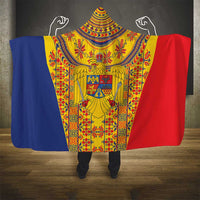 Romania Traditional Embroidery Pattern Hooded Blanket