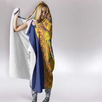 Romania Traditional Embroidery Pattern Hooded Blanket