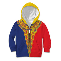 Romania Traditional Embroidery Pattern Kid Hoodie