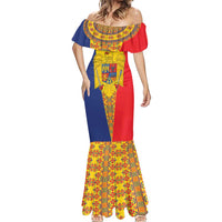 Romania Traditional Embroidery Pattern Mermaid Dress