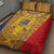 Romania Traditional Embroidery Pattern Quilt Bed Set