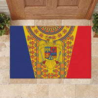 Romania Traditional Embroidery Pattern Rubber Doormat