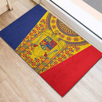 Romania Traditional Embroidery Pattern Rubber Doormat