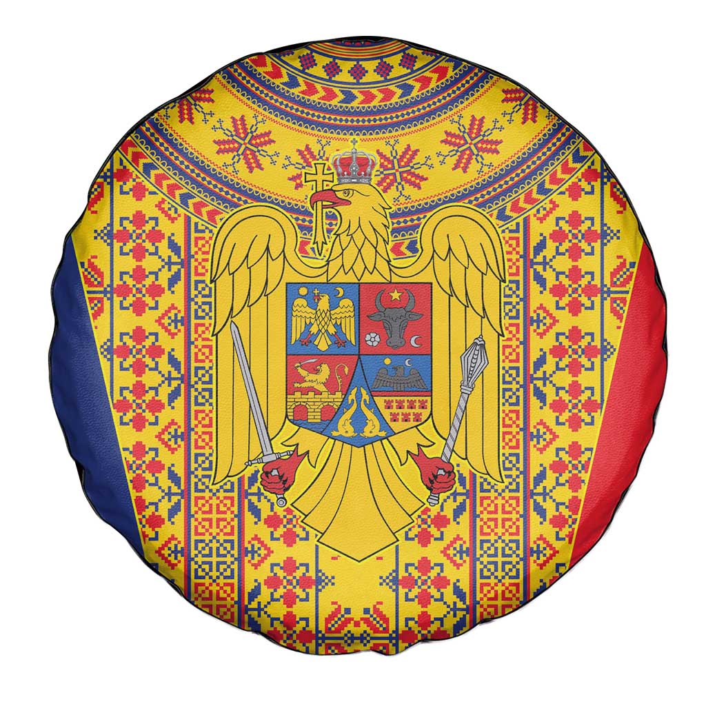 Romania Traditional Embroidery Pattern Spare Tire Cover