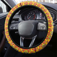 Romania Traditional Embroidery Pattern Steering Wheel Cover