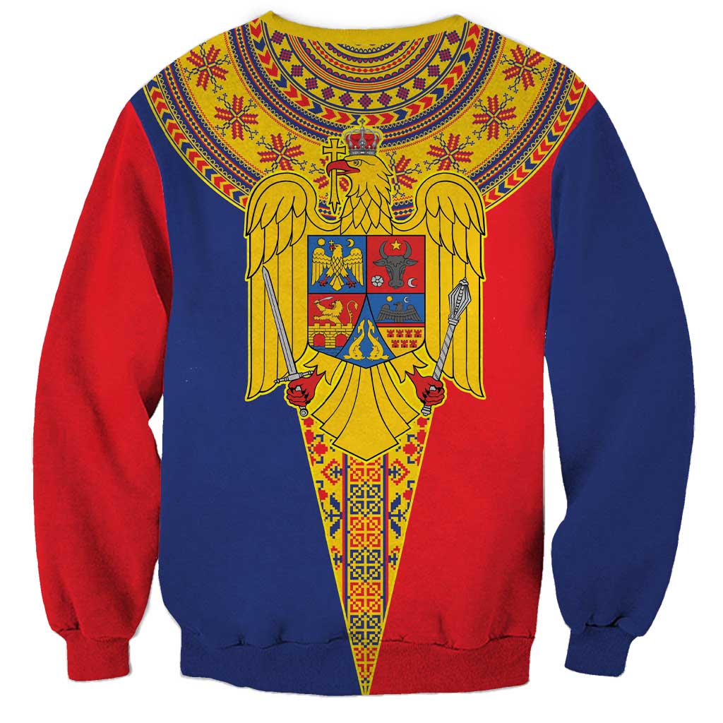 Romania Traditional Embroidery Pattern Sweatshirt