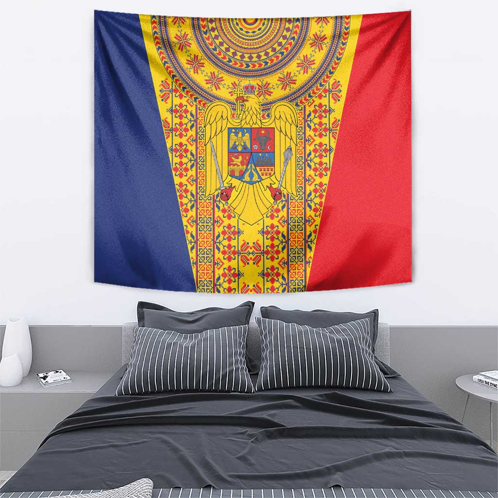 Romania Traditional Embroidery Pattern Tapestry