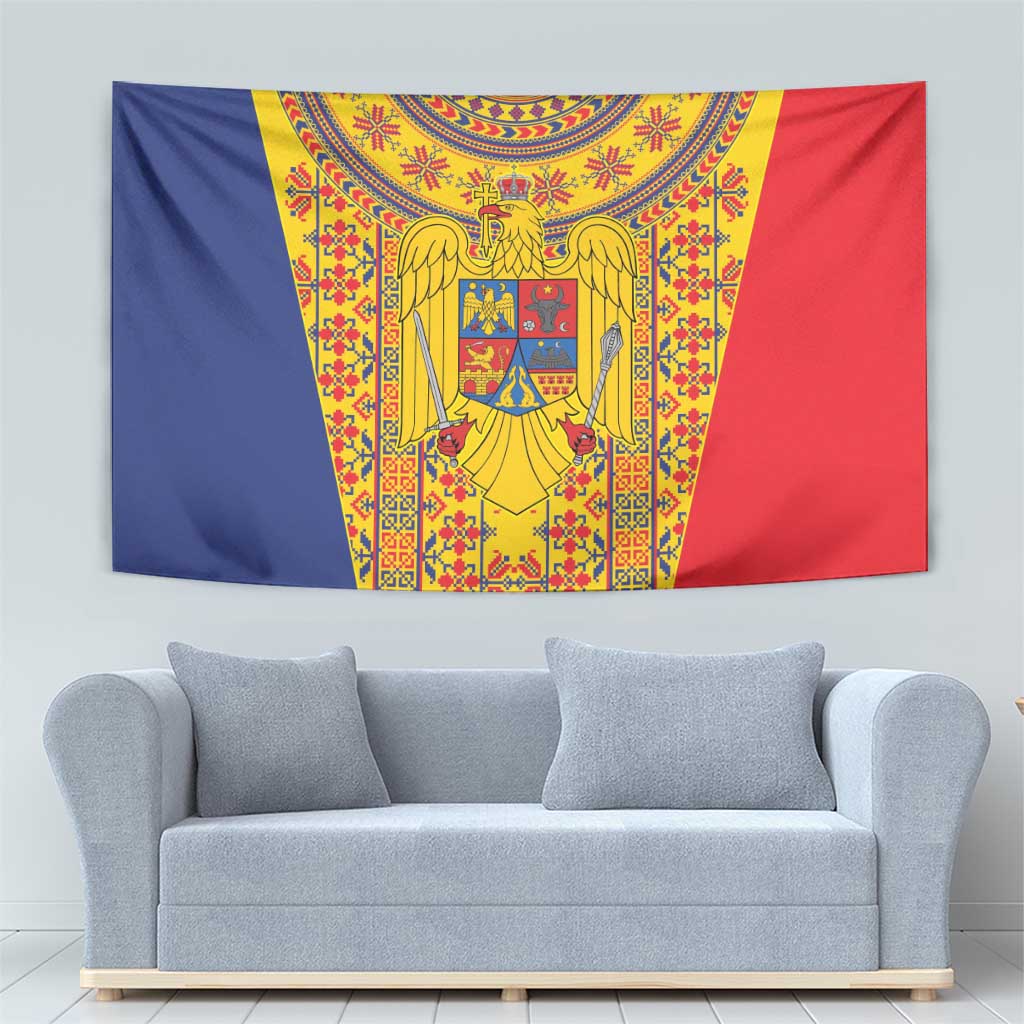 Romania Traditional Embroidery Pattern Tapestry