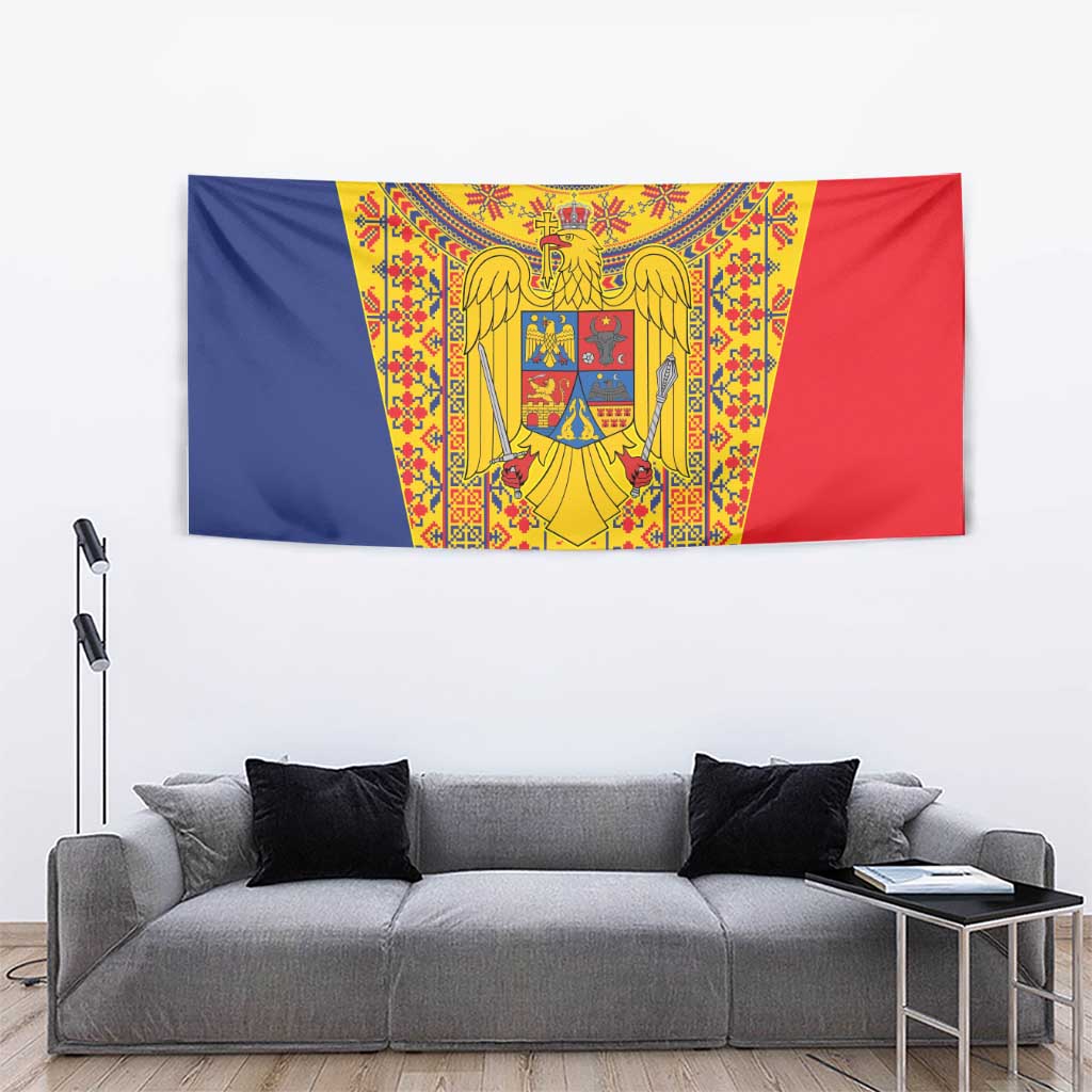 Romania Traditional Embroidery Pattern Tapestry