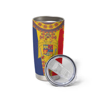 Romania Traditional Embroidery Pattern Tumbler Cup