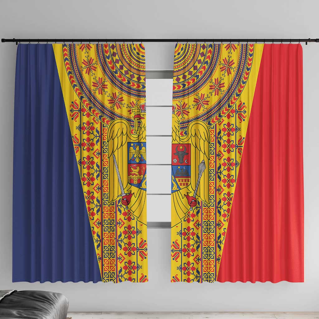 Romania Traditional Embroidery Pattern Window Curtain