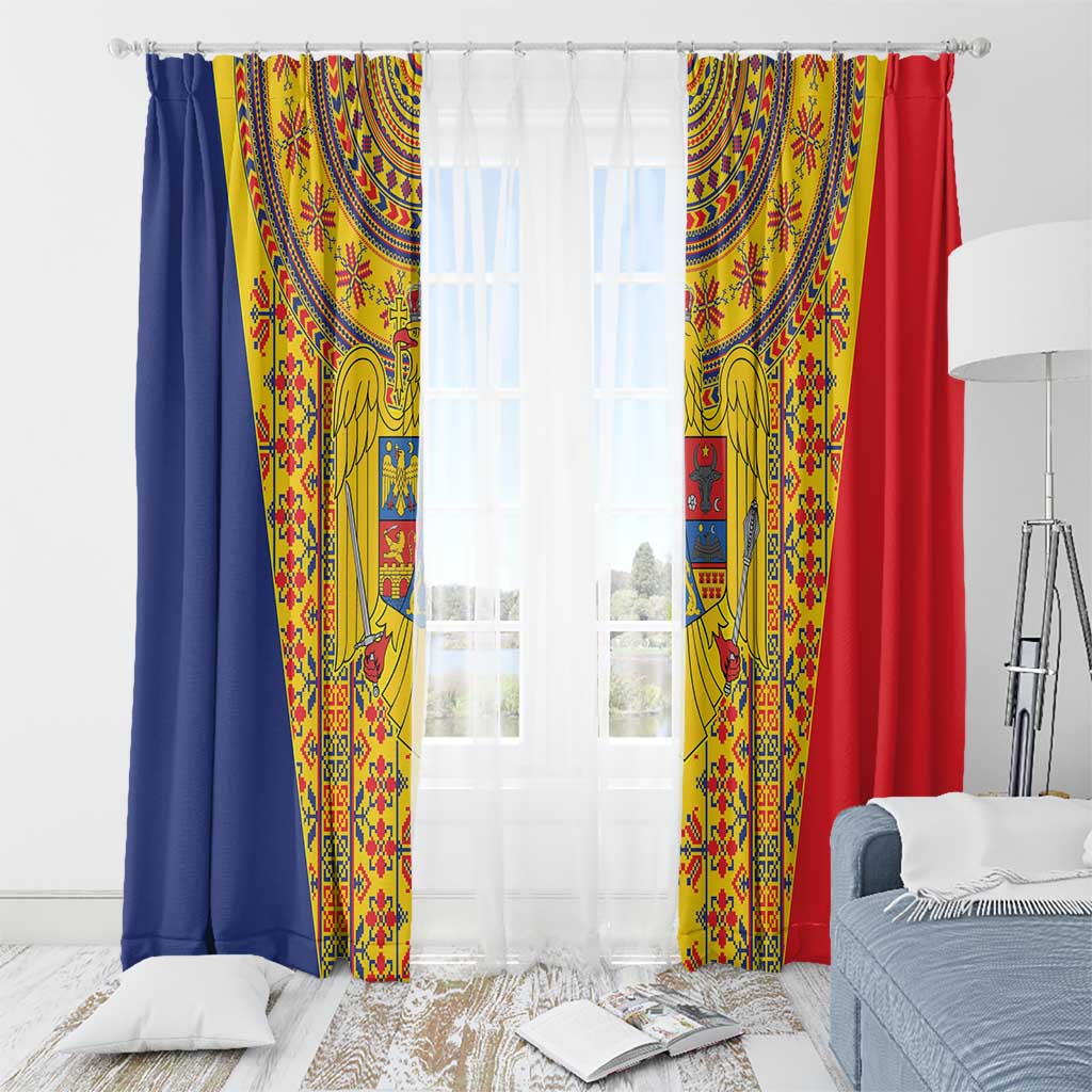 Romania Traditional Embroidery Pattern Window Curtain