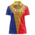 Romania Traditional Embroidery Pattern Women Polo Shirt
