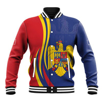 Romania Flag Day Personalized Baseball Jacket National Golden Eagle